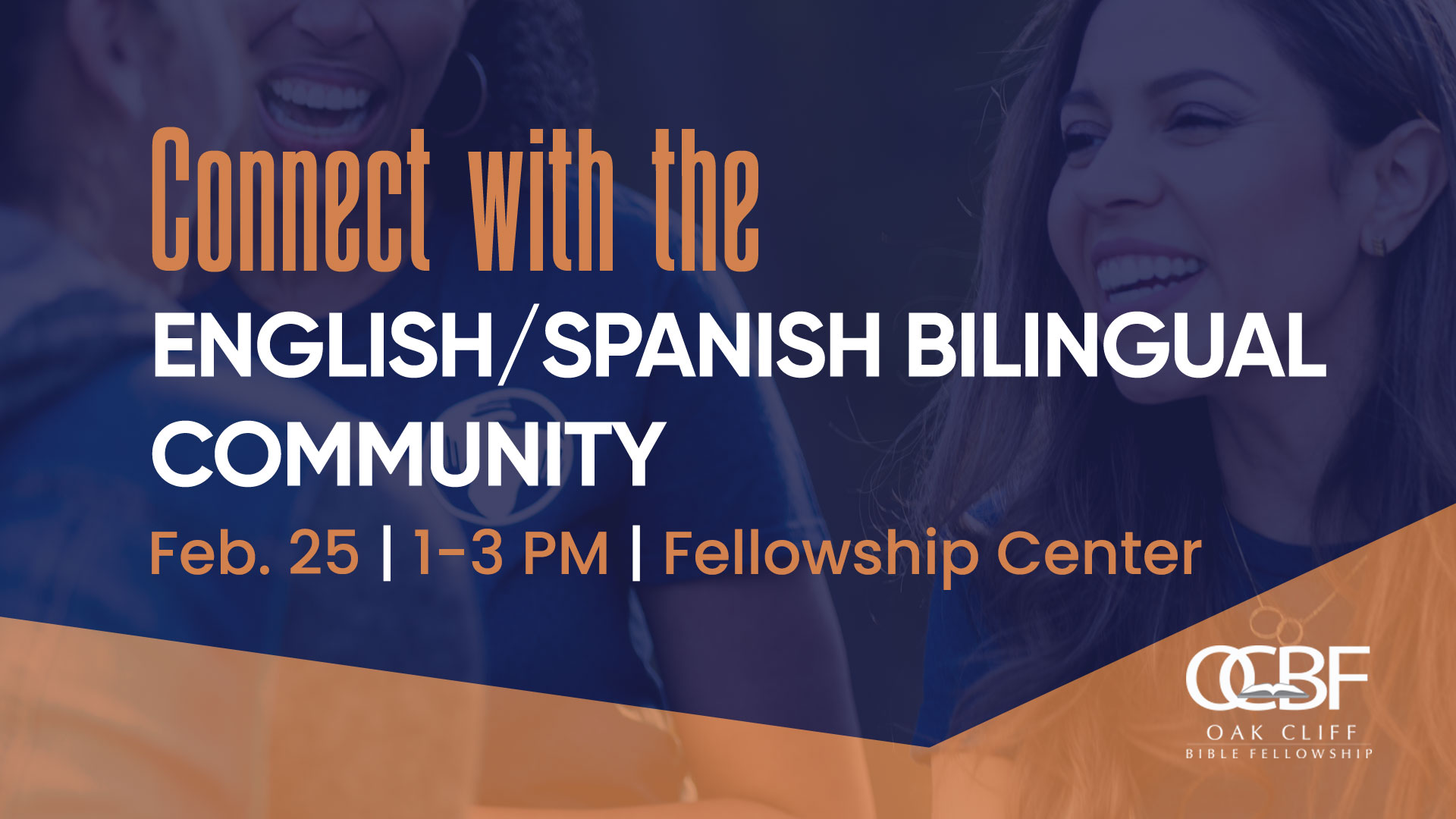 English Spanish bilingual community gathering on February 25, 2024, at OCBF