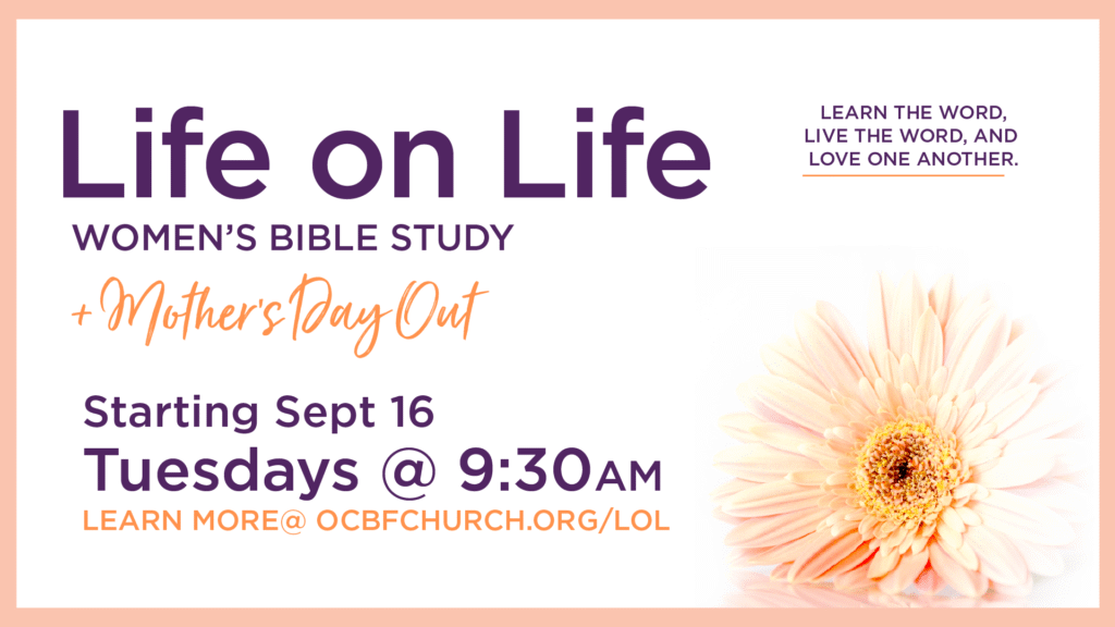 Life on Life Women’s Bible Study Poster