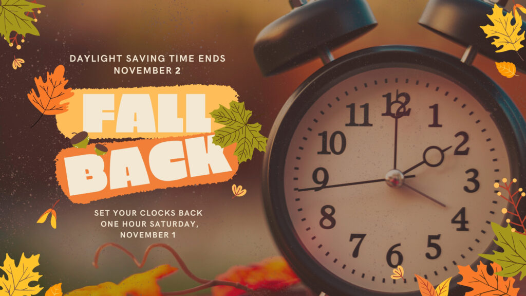 Daylight Saving Time Ends Poster